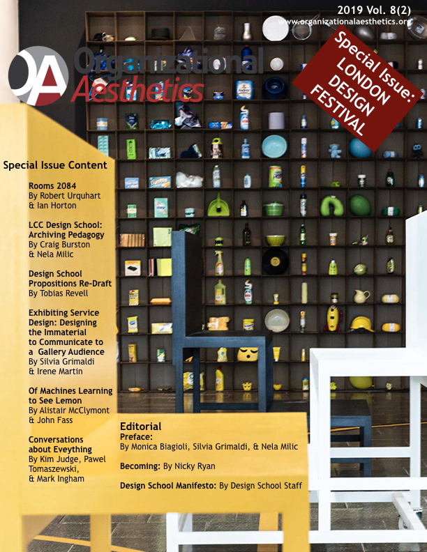 Organizational Aesthetics Cover Issue Vol. 8(2)