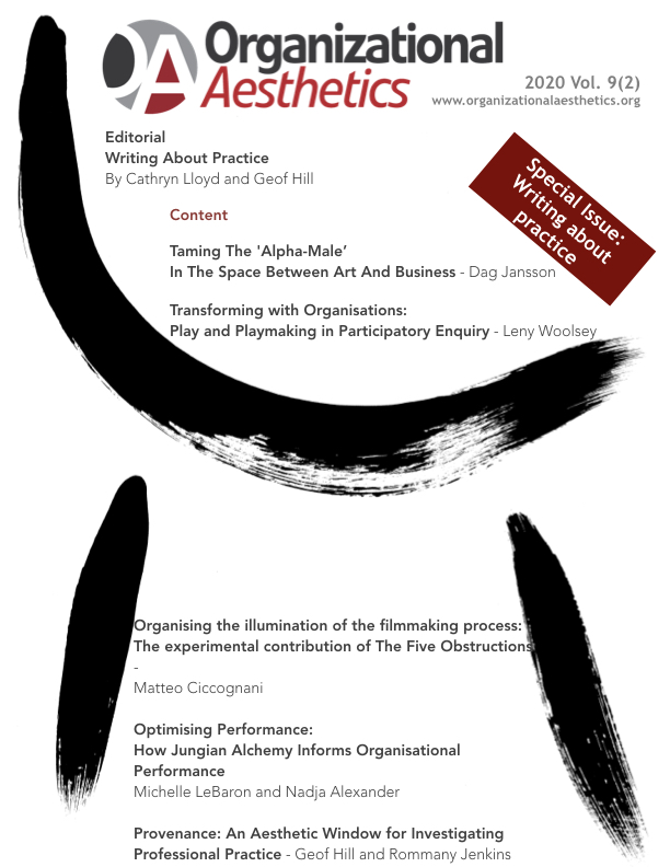 Organizational Aesthetics Cover Issue Vol. 9(2)
