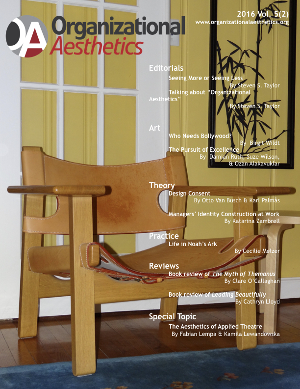 Organizational Aesthetics Cover Issue Vol. 5(2)